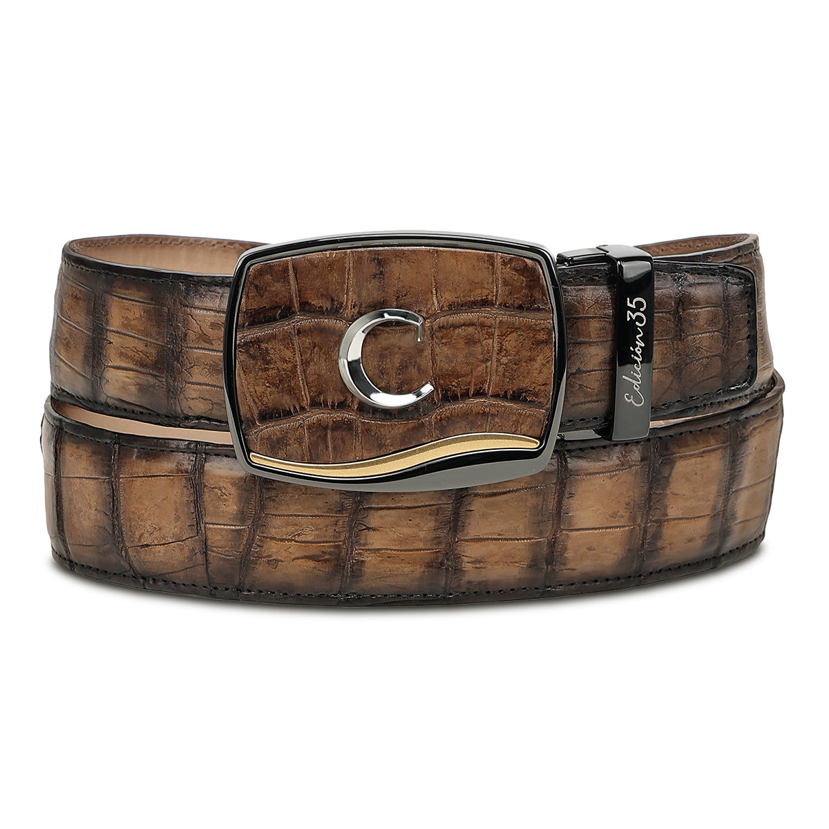 Cuadra Brown Alligator Laser & Embroidery Miel CC449