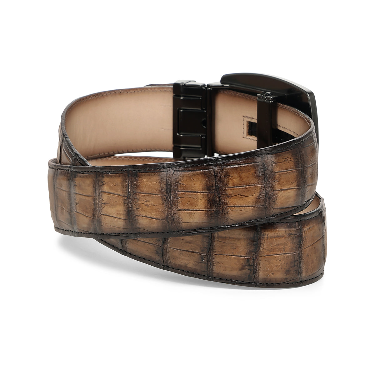 Cuadra Brown Alligator Laser & Embroidery Miel CC449
