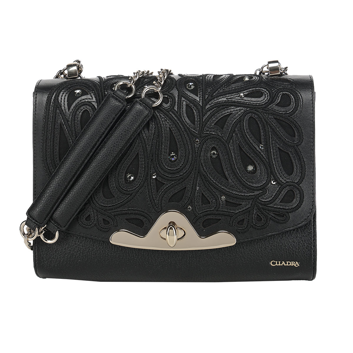 Cuadra Cowhide Laser Bag LD Black DU822