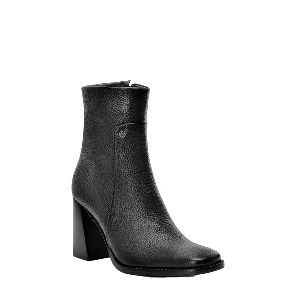 Black Deer Zipper Round Toe