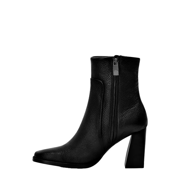 Black Deer Zipper Round Toe