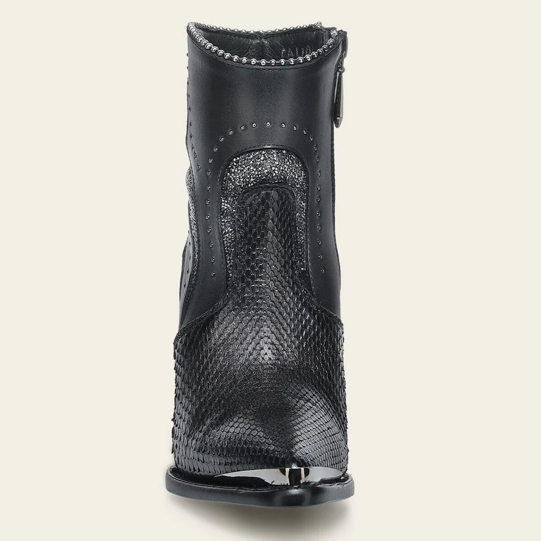 OXFORD PYTHON ZIPPER & STUDS POINTED TOE