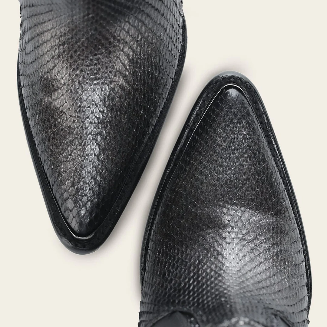 OXFORD PYTHON ZIPPER & STUDS POINTED TOE