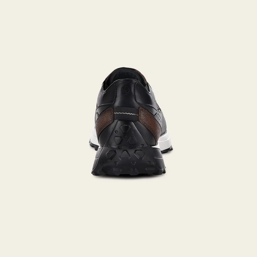 GREY PYTHON BLACK CALF