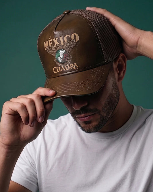 Cuadra Bronze Cap Mexican Embroidery CP003