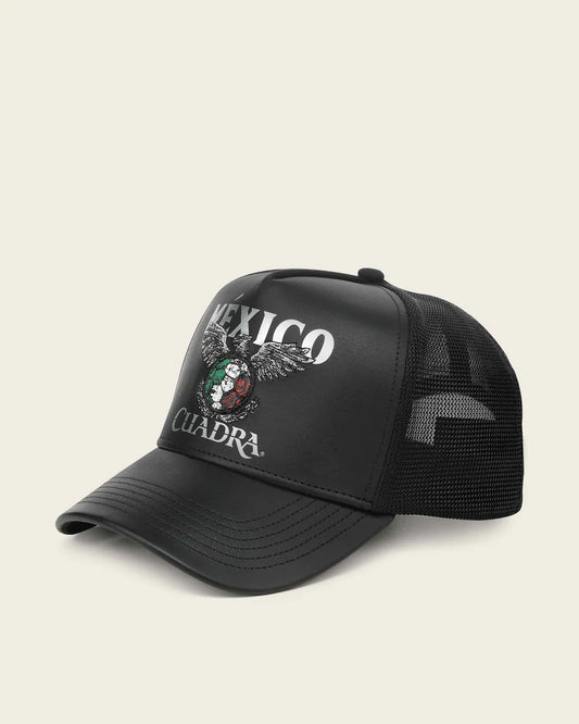 Cuadra Mexican Cap Embroidery Black CP002