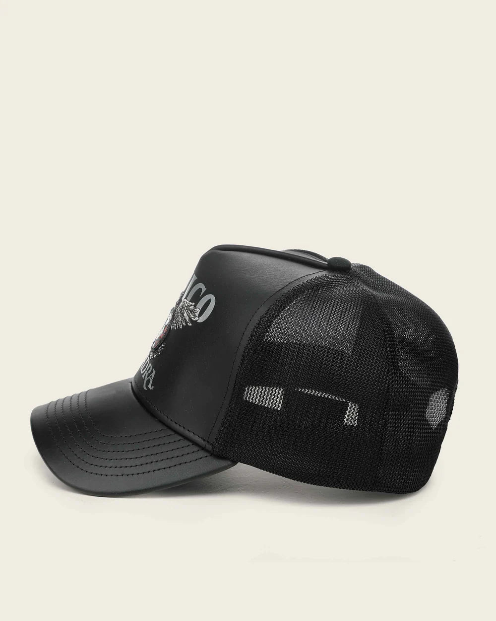 Cuadra Mexican Cap Embroidery Black CP002