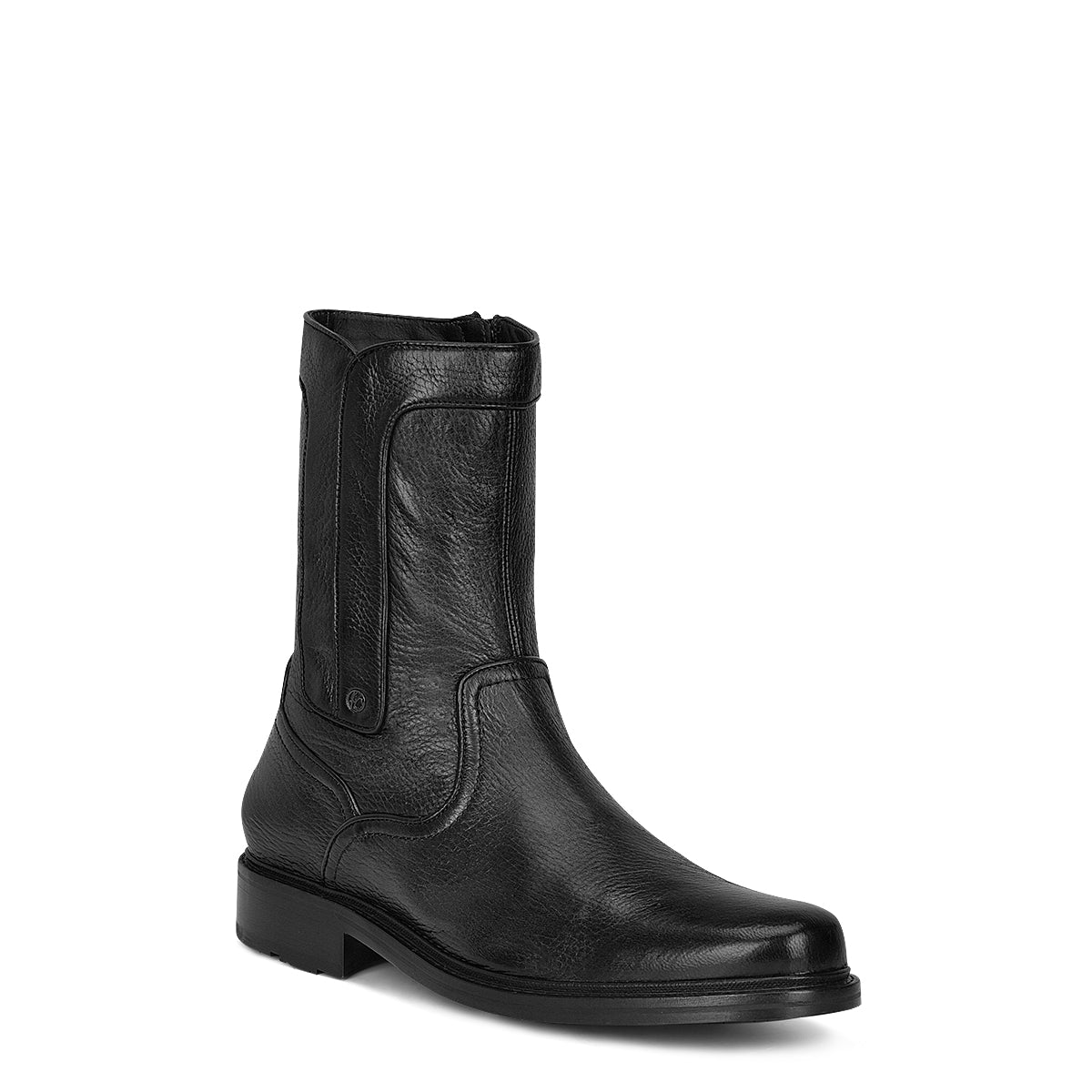 Black Deer Zipper Round Toe