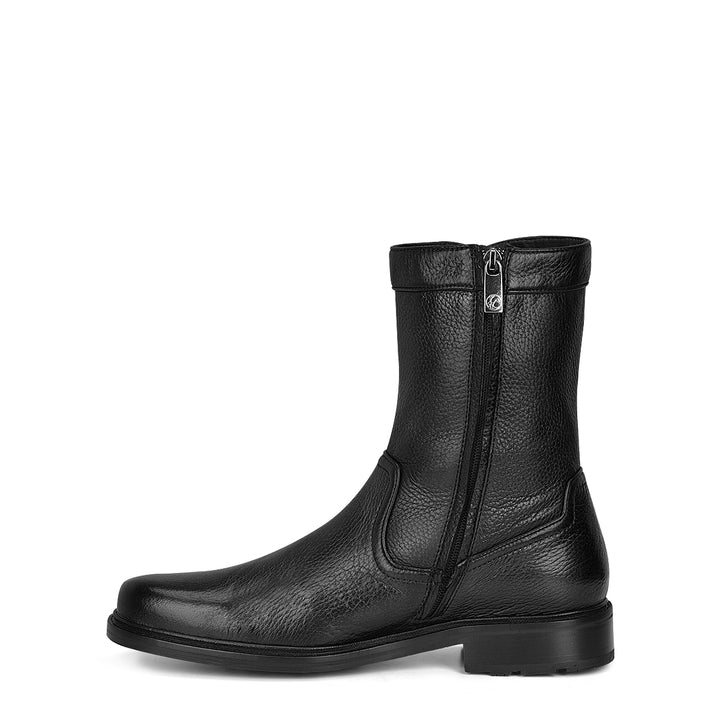 Black Deer Zipper Round Toe