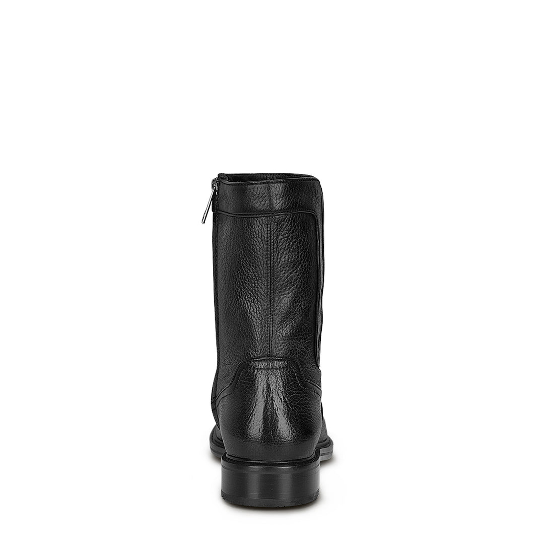 Black Deer Zipper Round Toe