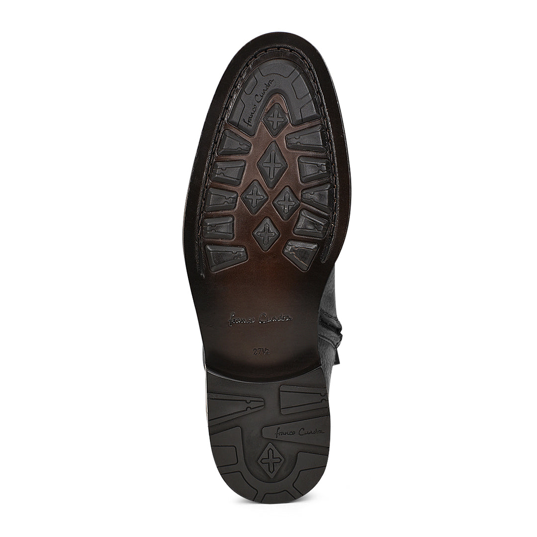 Black Deer Zipper Round Toe