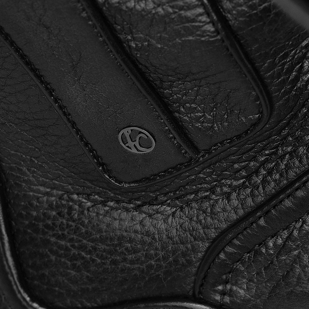 Black Deer Zipper Round Toe