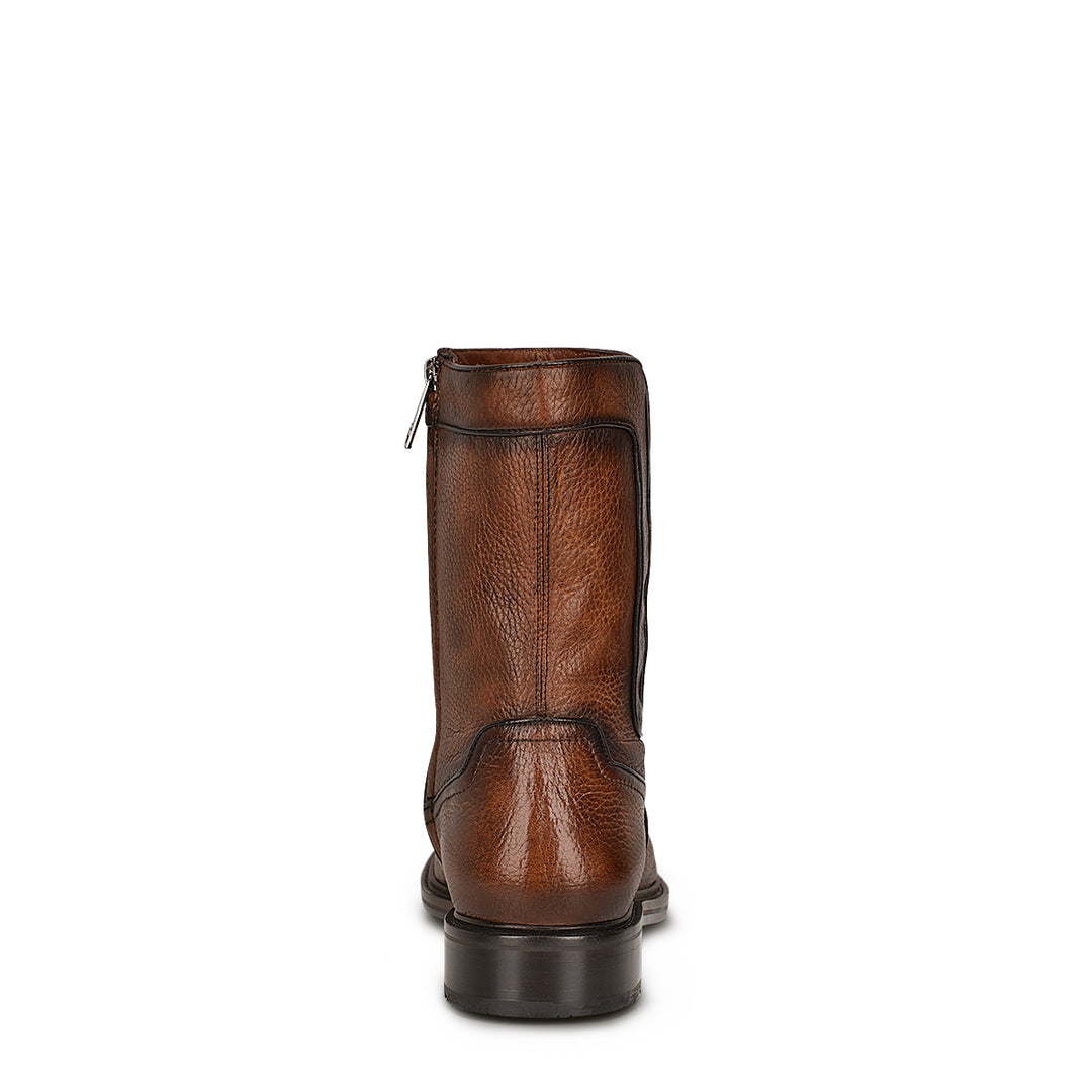 Almond Deer Zipper Round Toe