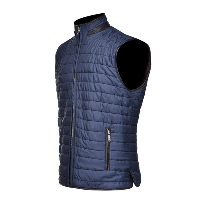 Brown Zipper Vest - Double View