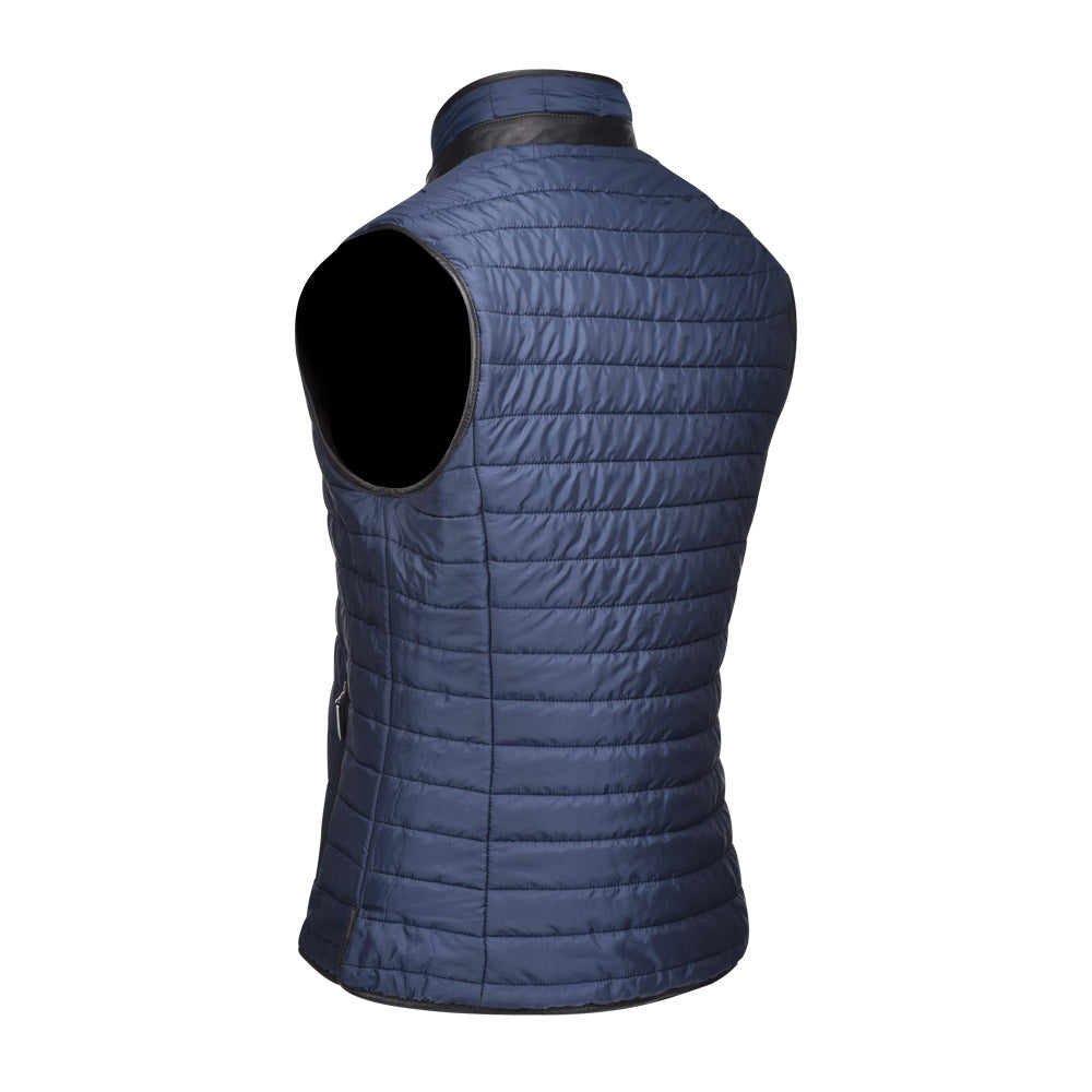 Brown Zipper Vest - Double View