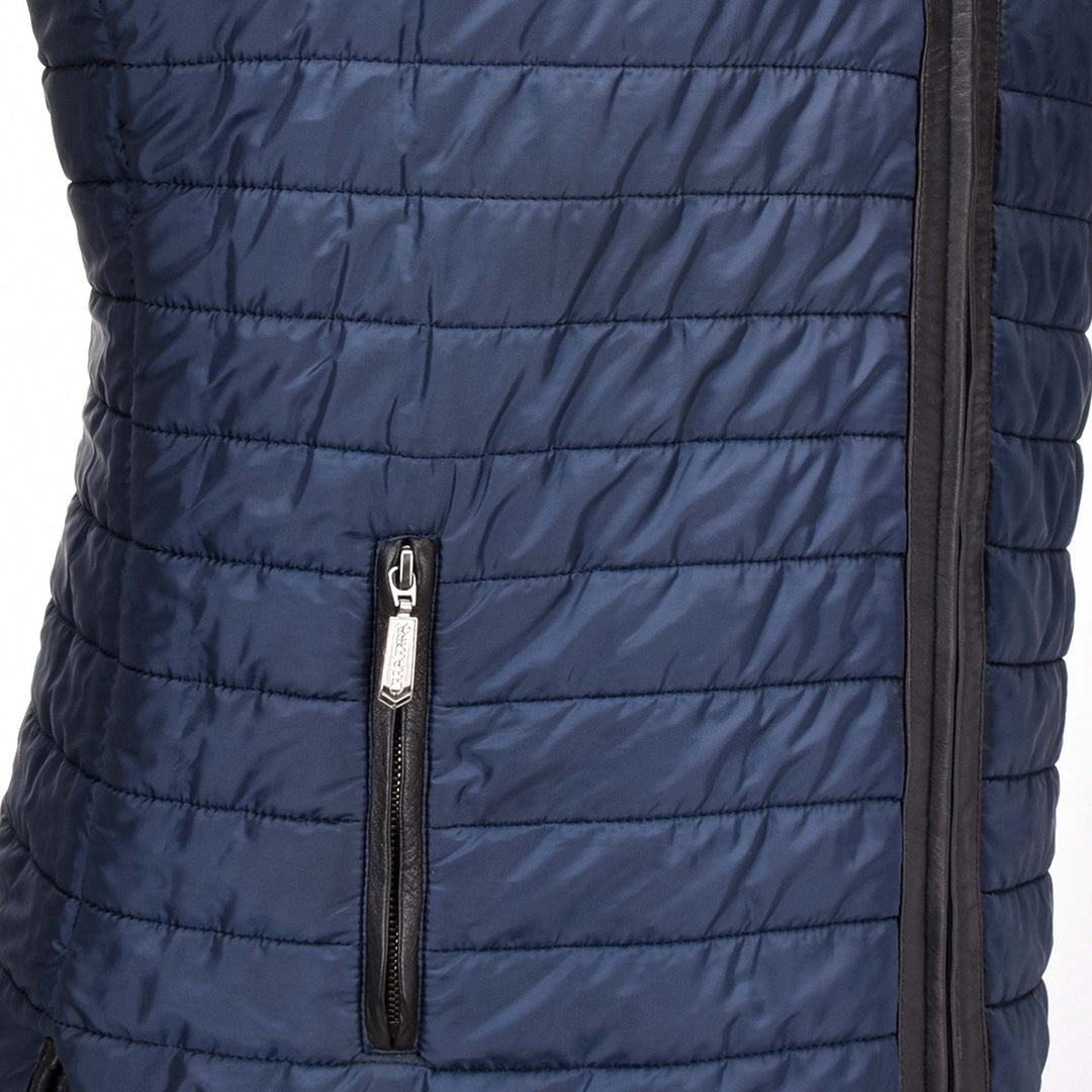 Brown Zipper Vest - Double View