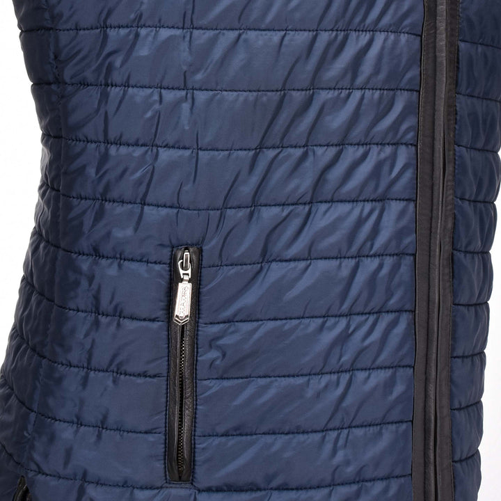 Brown Zipper Vest - Double View