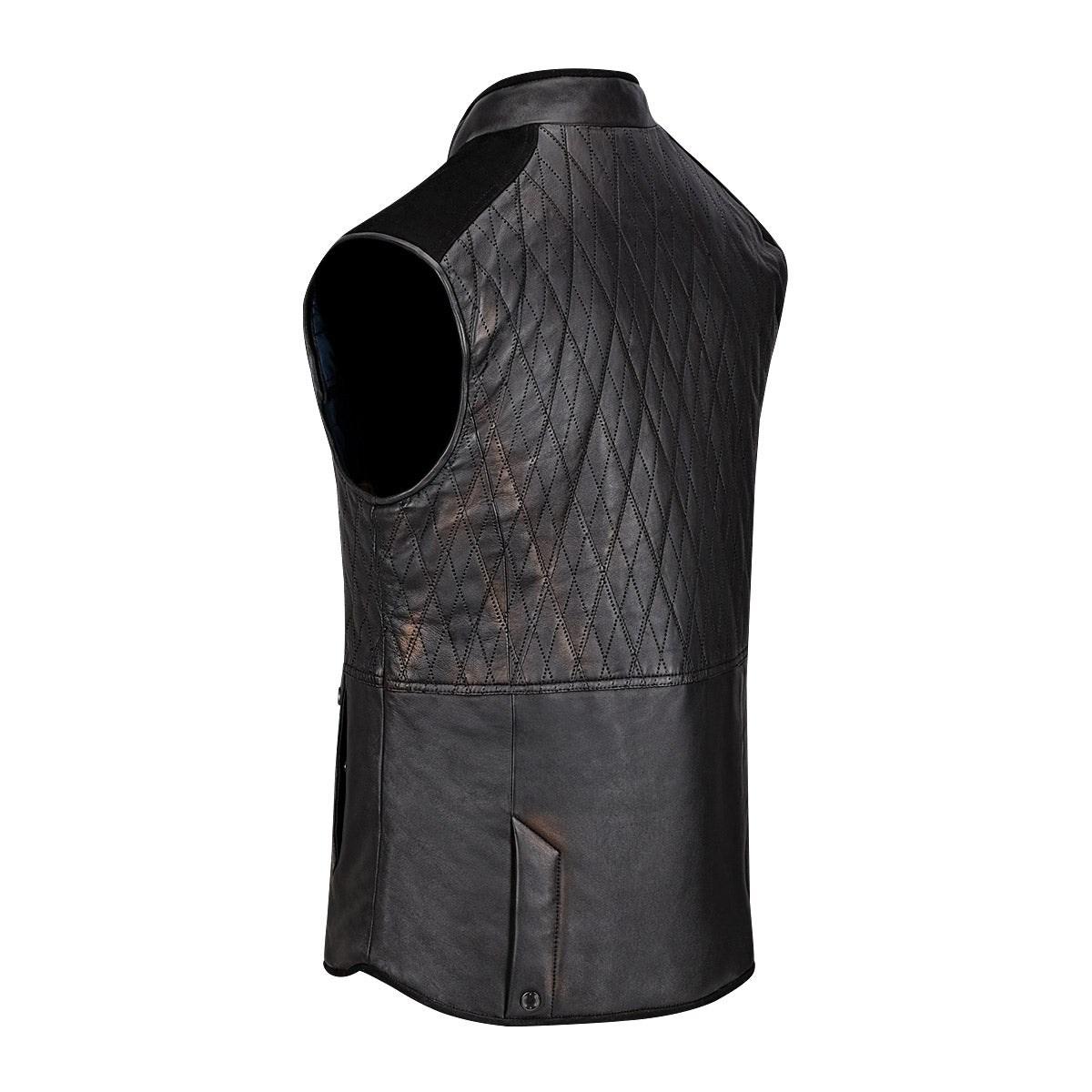 Cuadra Black Natural Embroidery Vest JC169