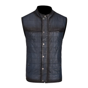Navy Zipper Vest