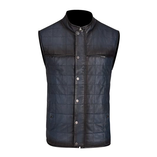 Navy Zipper Vest