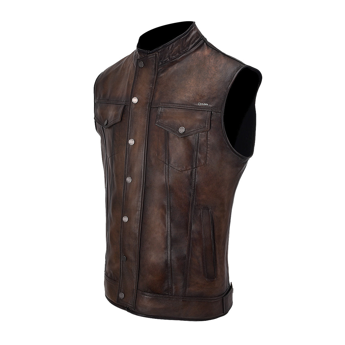 Vintage Cappuccino Zipper Vest