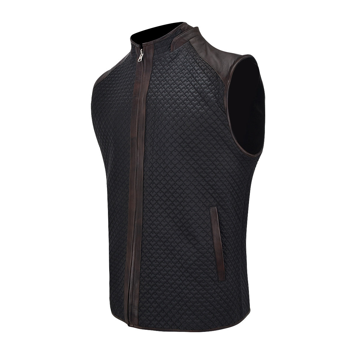 Vintage Cappuccino Zipper Vest