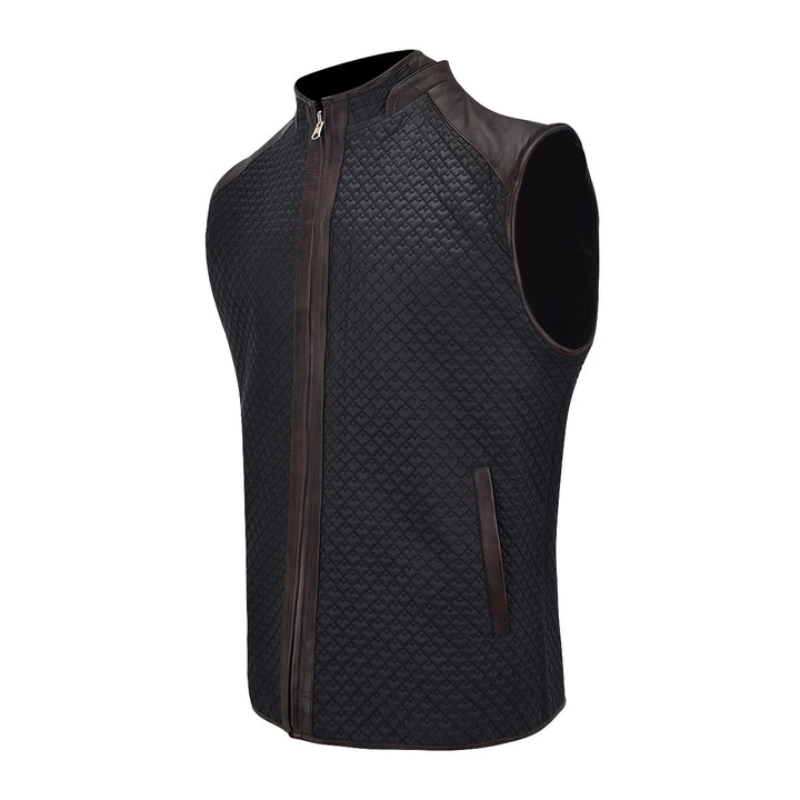 Vintage Cappuccino Zipper Vest