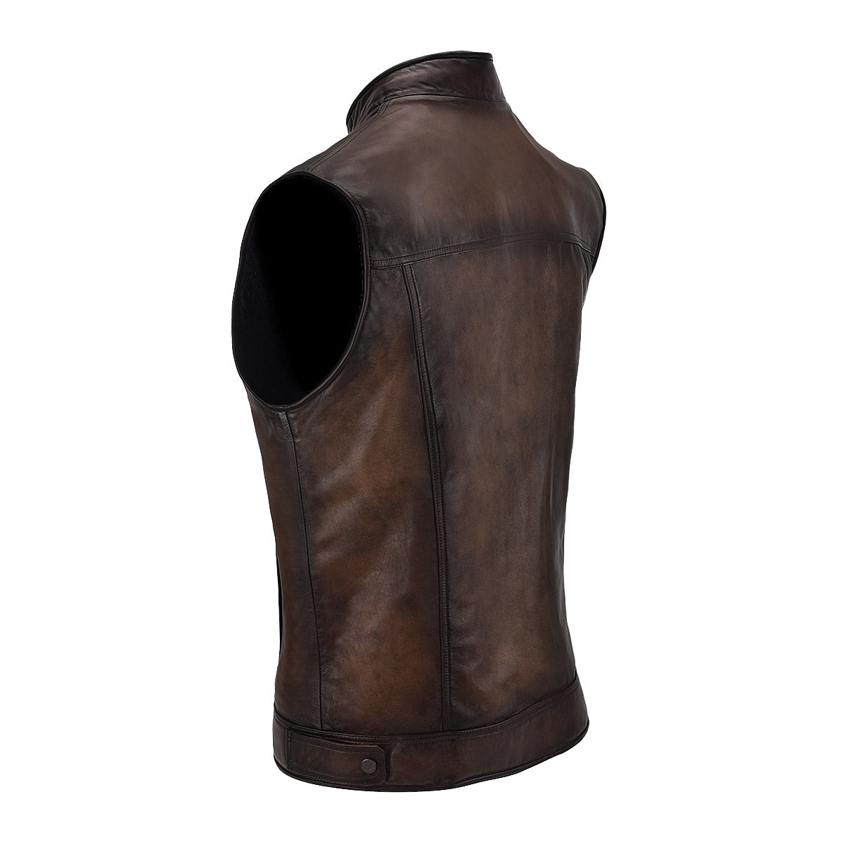 Vintage Cappuccino Zipper Vest