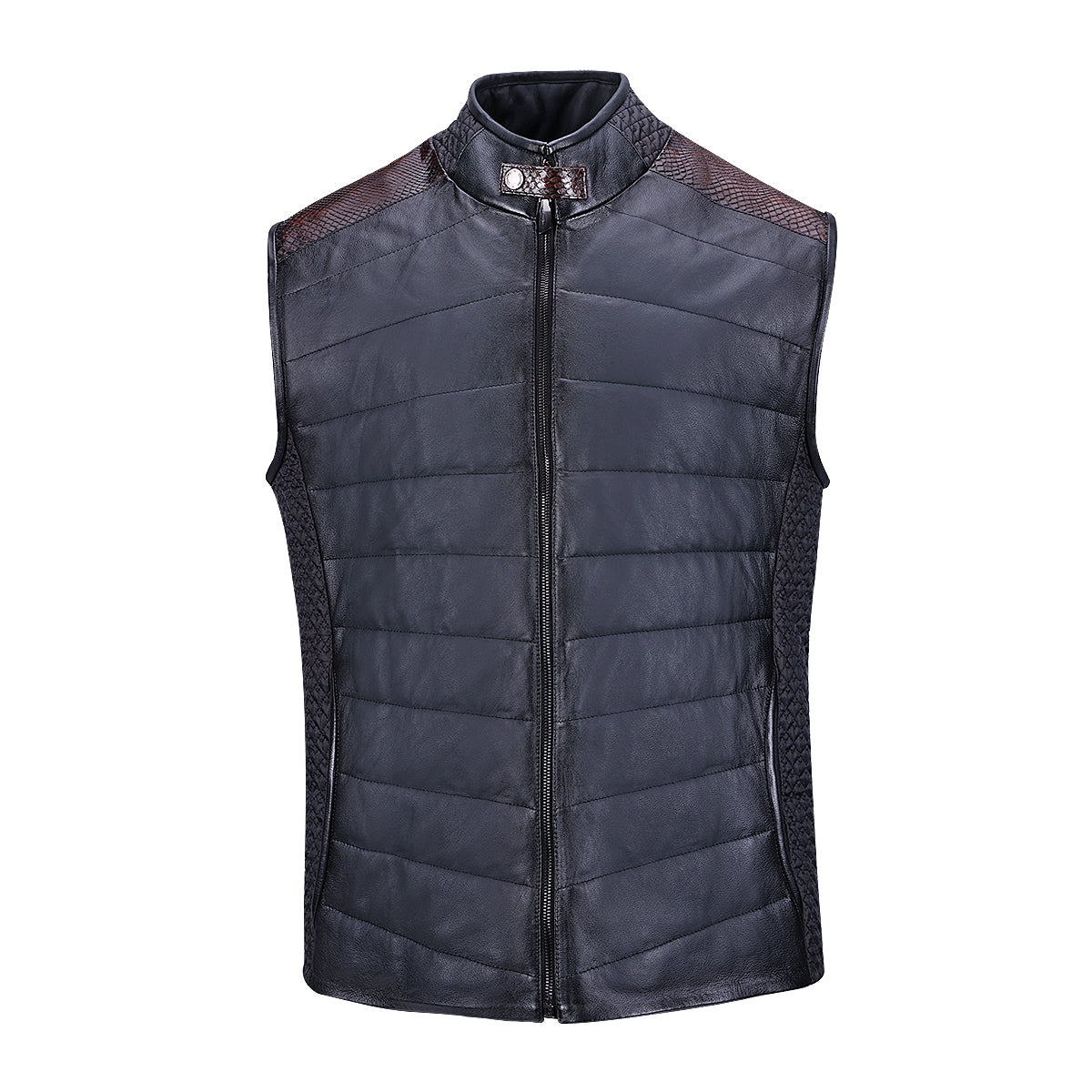 Cuadra Oxford Python Zipper Vest JC271
