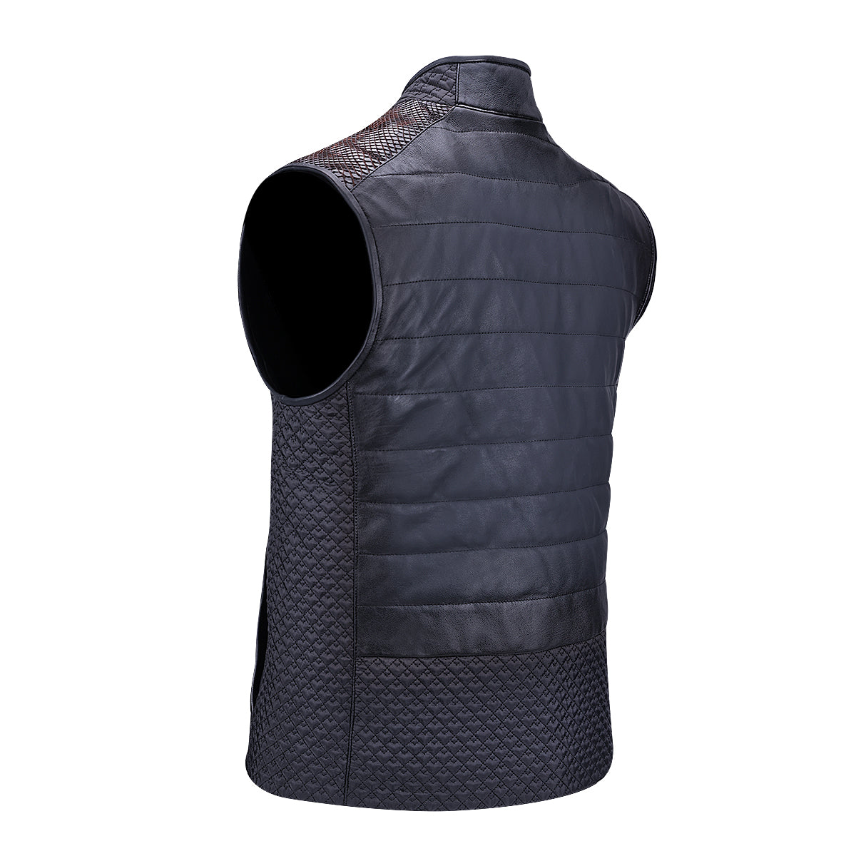 Cuadra Oxford Python Zipper Vest JC271