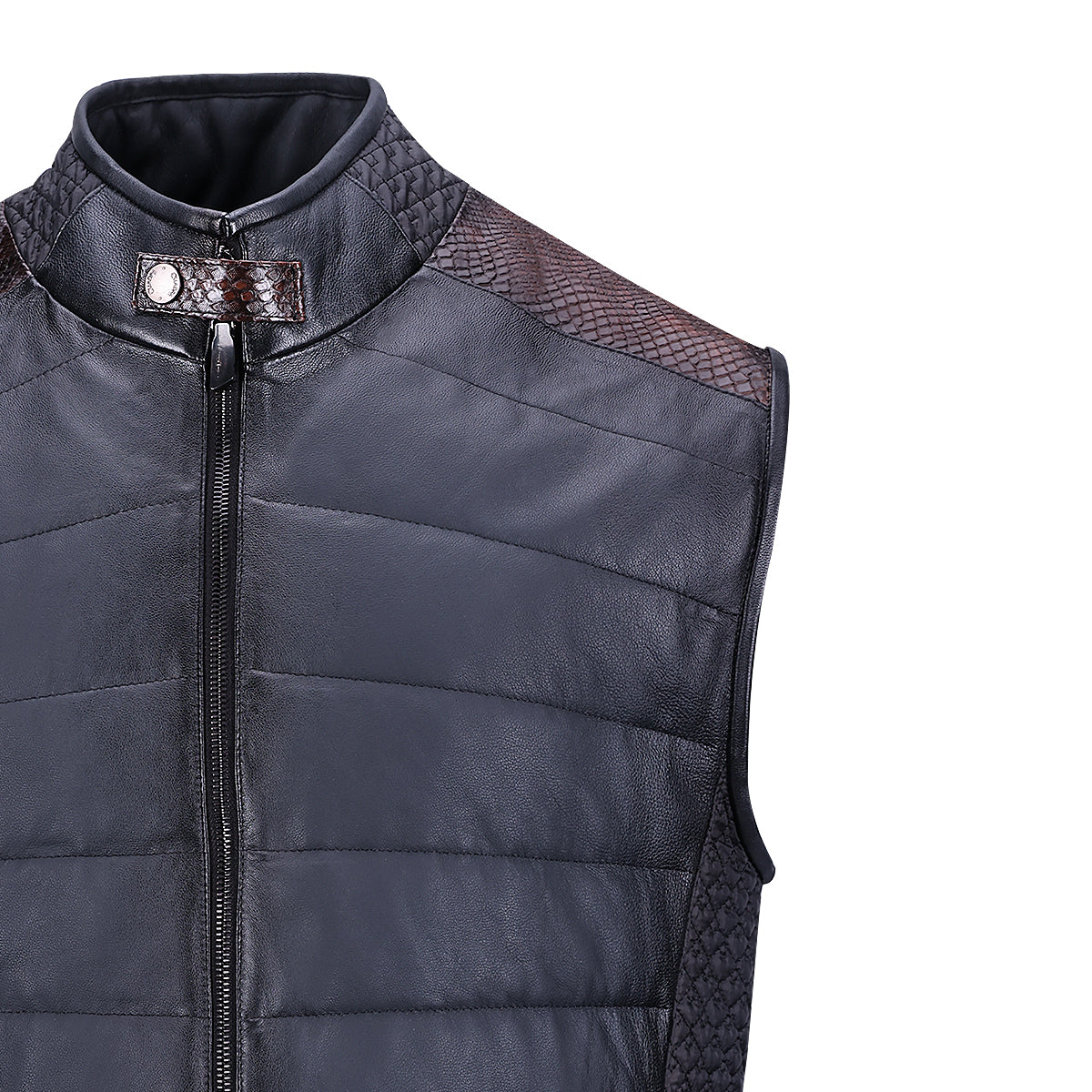 Cuadra Oxford Python Zipper Vest JC271