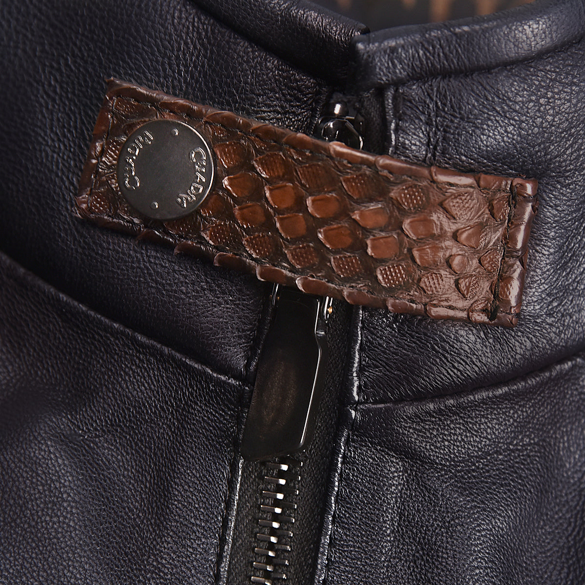 Cuadra Oxford Python Zipper Vest JC271