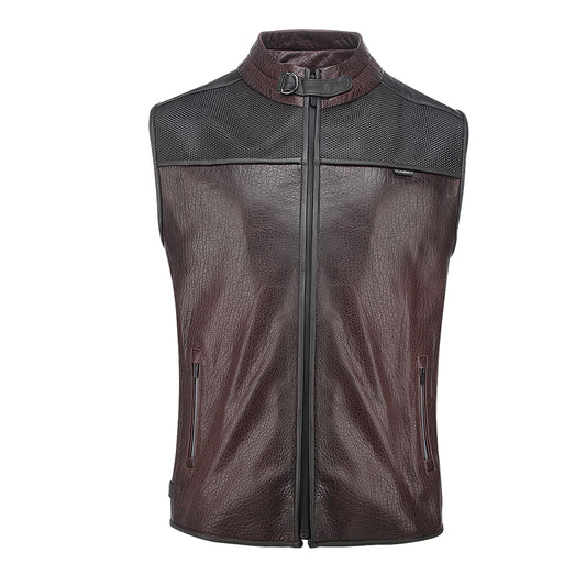 CHOCOLATE LASER & ZIPPER VEST
