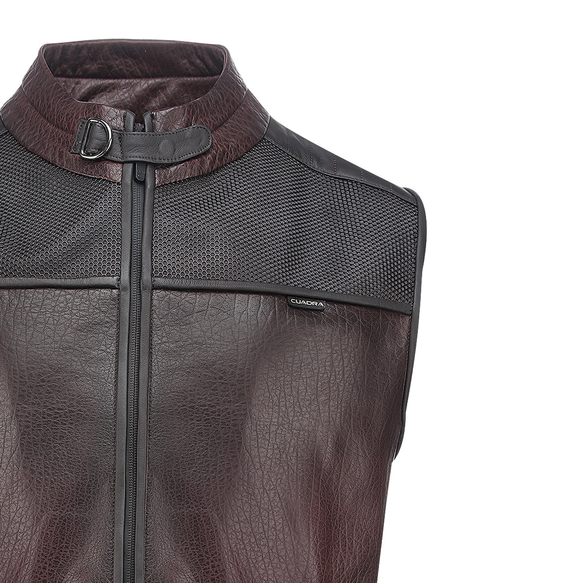 CHOCOLATE LASER & ZIPPER VEST
