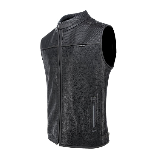 BLACK LASER & ZIPPER VEST