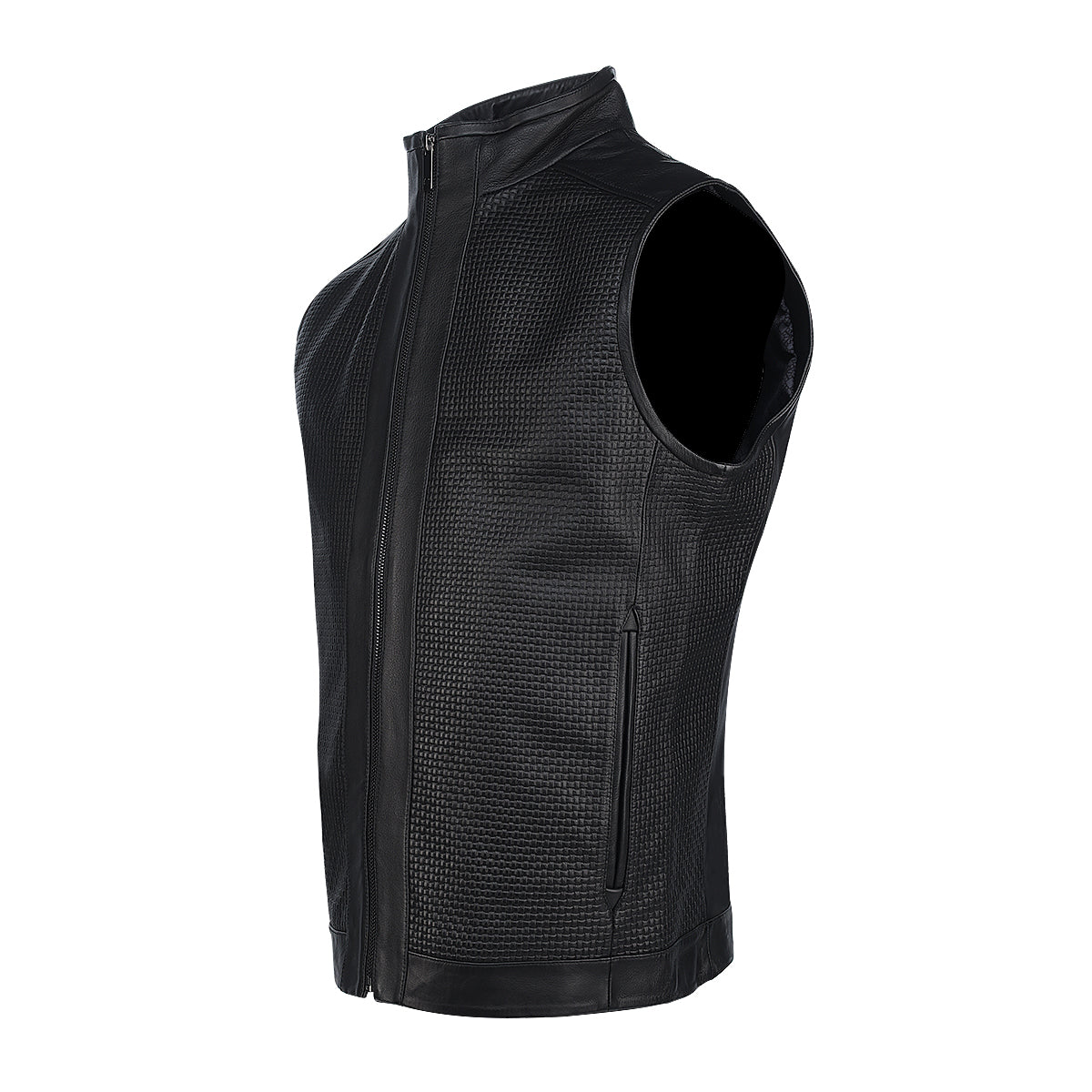 Black Zipper Vest
