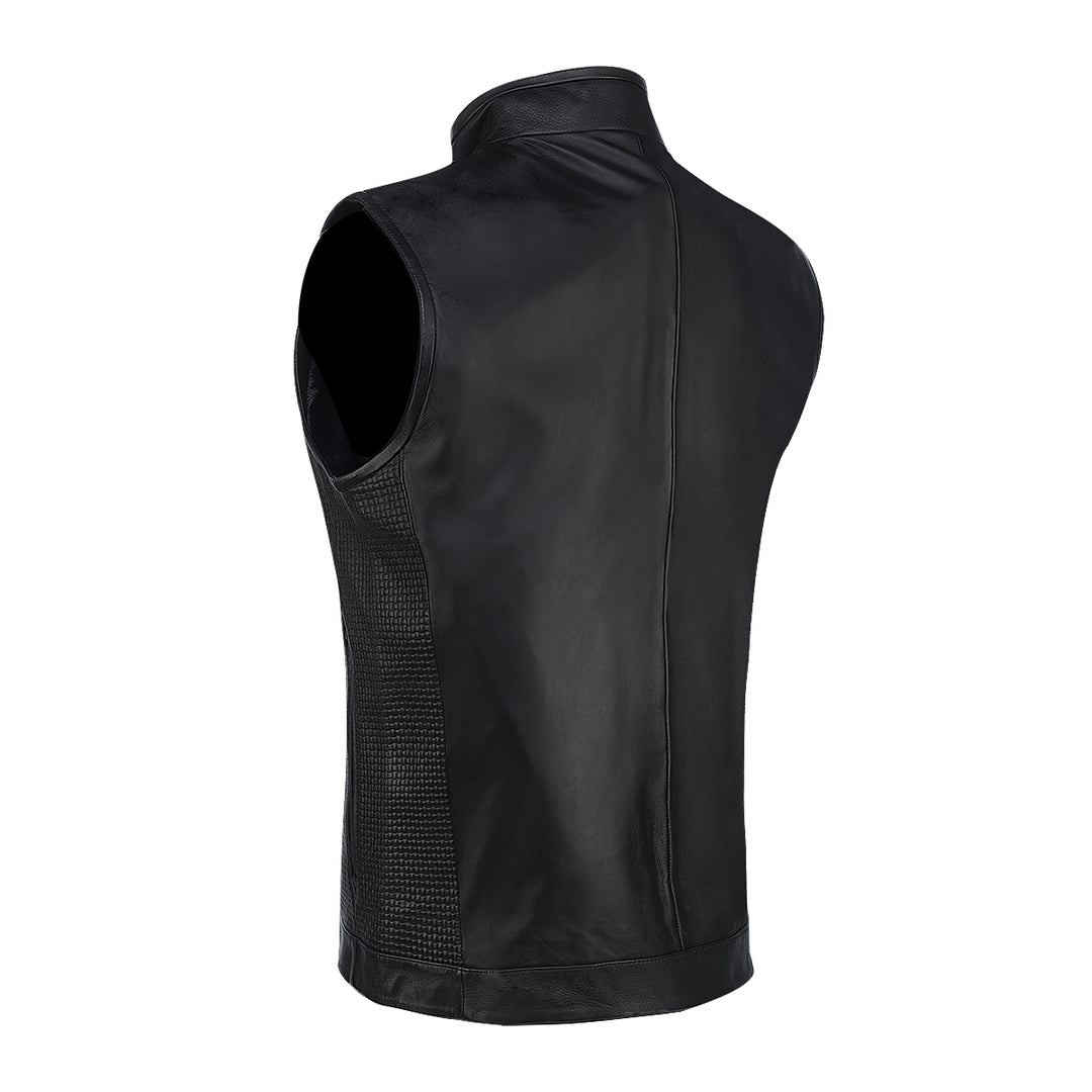 Black Zipper Vest