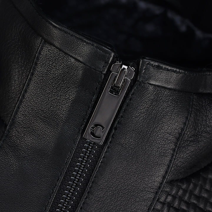 Black Zipper Vest
