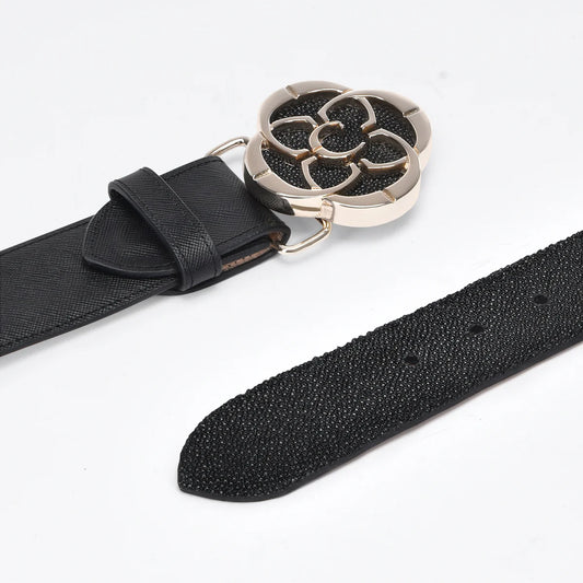 BLACK STINGRAY BELT