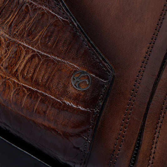 MAPLE CAIMAN ZIPPER ROUND TOE