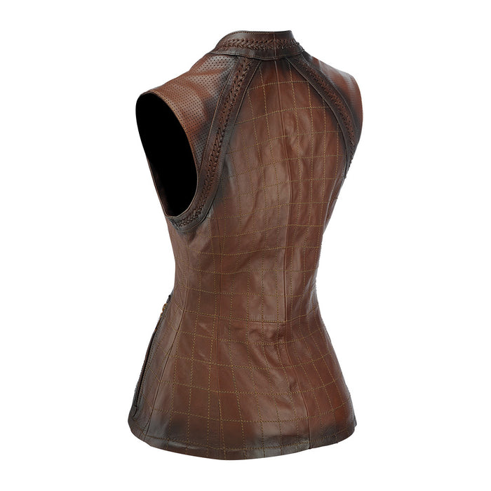Cuadra Brown Zipper & Woven JC061
