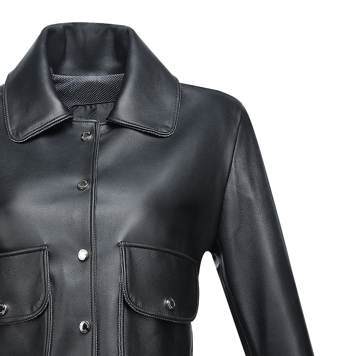Cuadra Black Zipper & Studs Jacket JC343