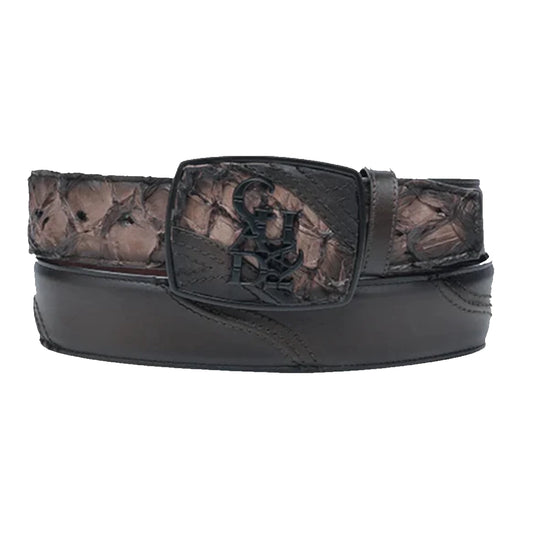 MN BROWN PIRARUCU BELT
