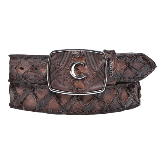 BROWN PIRARUCU BELT
