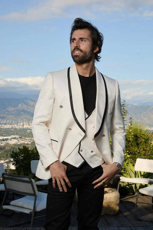 Platini Blazer & Vest Ivory BLV11322