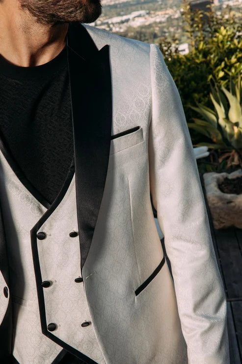 Platini Blazer & Vest Ivory BLV11322