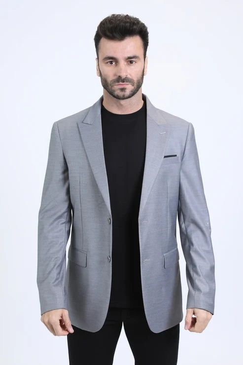Platini Gray Fit Blazer BLZ10810
